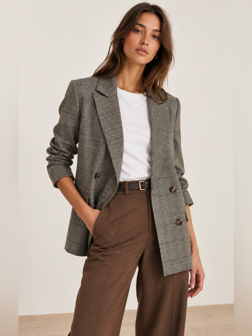 Frank & Oak Wool Plaid Blazer